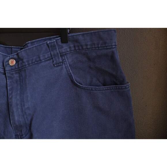 Vintage Interstate IS Baggy Blue Jeans Y2K Skater Hip Hop 42x30 Made in USA - Picture 11 of 16